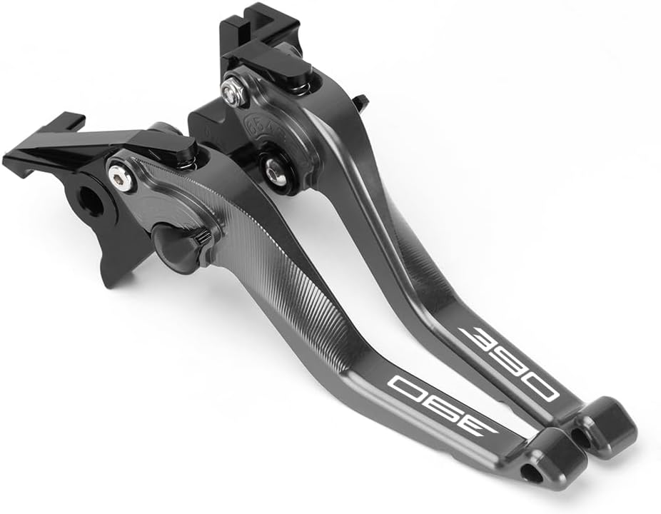 Motorcycle Short Brake Clutch Levers Compatible with 390Duke 390 RC 2013-2022 2023 | Front Shorter Levers Handles Duke390 RC390 390rc Accessories Gray
