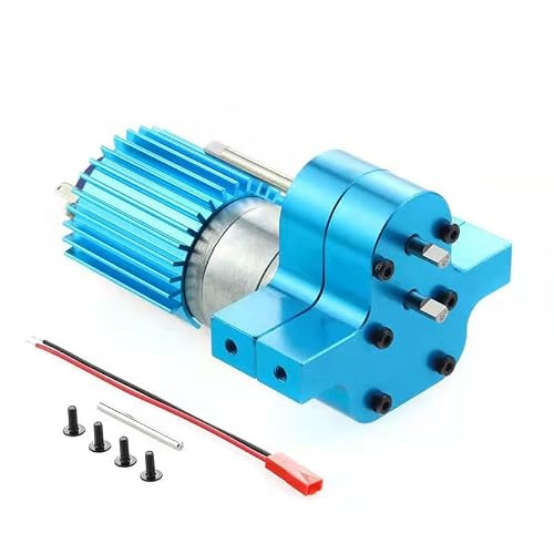 Metal Transfer Gearbox with 370 Brush Motor for WPL B14 B16 B24 B36 C14 C24 JJ-RC Q60 MN D90 MN99S MN91 Speed Change Upgraded Color : Blue