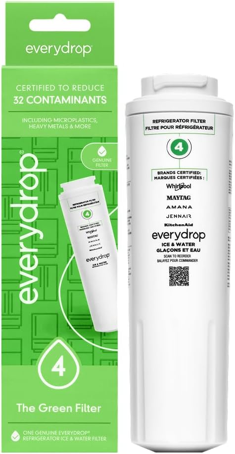 everydrop by Whirlpool Ice and Water Refrigerator Filter 4, EDR4RXD1, Single-Pack