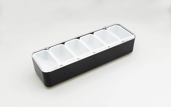 IMC Condiment Caddy 18" | Large | Black | Barware | For Condiments or Garnishes