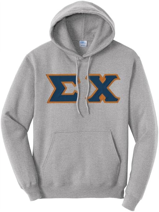 Campus Classics Sigma Chi Hoodie With Sewn On Letters