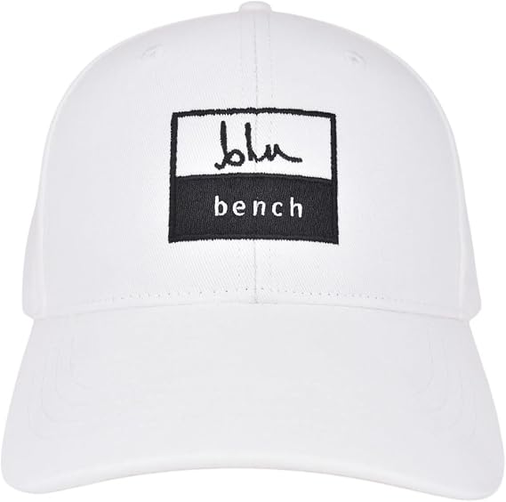 Blu Bench Men's Adjustable Baseball Cap, White