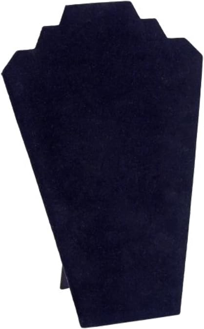 KC Store Fixtures 49117 Jewelry Display, Neck Form for Necklace or Pendant, Black Velvet, 12 Inches High