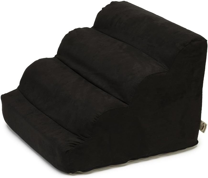 Snoozer Scalloped Pet Ramp, Small, Black