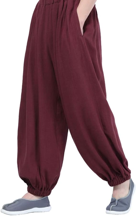 ZanYing Men Traditional Elastic Ankles Loose Pants