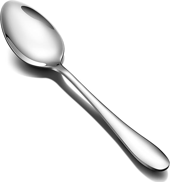 Aebeky 12-Piece Stainless Steel Dinner Spoon,Large Tablespoons,8-Inches (12-Piece)
