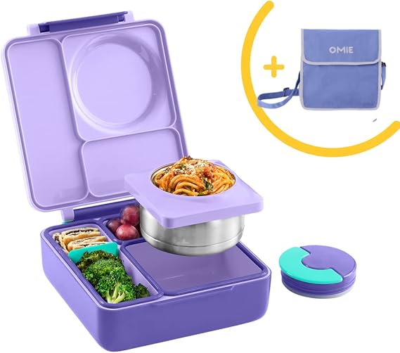 OmieBox Lunch Bag + Product Image OmieBox Bento Box for Kids Purple