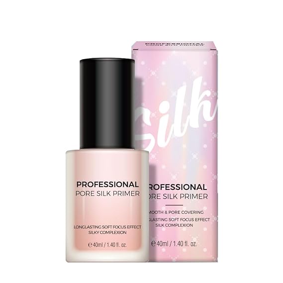 PRETTYSKIN Professional Pore Silk Makeup Primer for Face 40ml /1.40fl.oz. Long-Lasting, Non-Sticky for Pores, Fine Wrinkles Cover, Titanium Dioxide (Pore Primer)