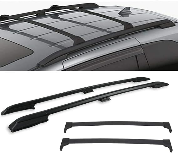 4Pcs Roof Rack Cross Bar + Roof Side Rail for 2018-2025 Honda Odyssey Luggage Carrier