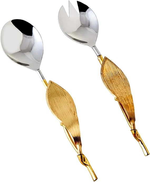 Jumbo Leaf Salad Serving Set 26x6 cm