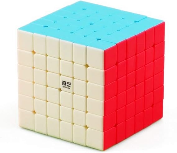 CuberSpeed Warrior 6x6 Cube Speed Cube QY 6x6 Stickerless Bright Magic Cube 6x6x6 Color Speed Cube