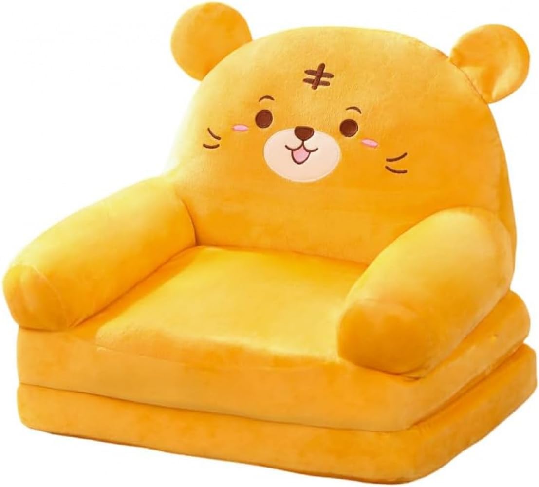 Kids Sofa Bed Folding Single Seat Fluffy Baby Sofa Cute Kids Sofa