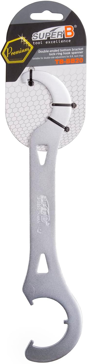 Super B Double-Sided BB Lock-Ring Hook Spanner