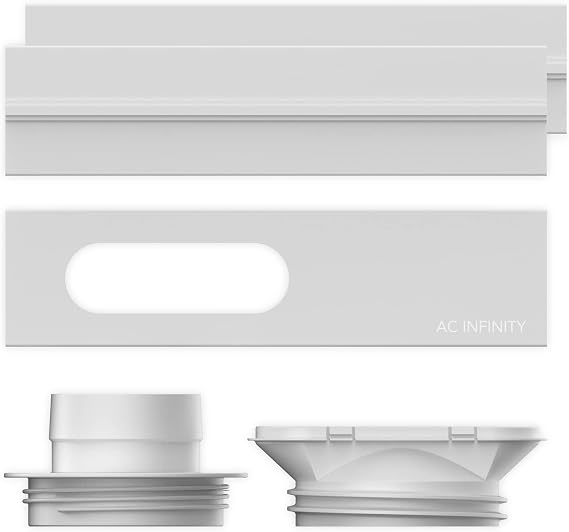 AC Infinity Window Duct Kit, Universal Vent Port for 4 and 6 Inline Fans