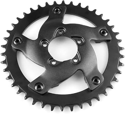 BAFANG 8fun Black Chain Ring Chain Wheel for BBSHD Mid Drive Ebike Electric Bicycle Mountain Bike Road Bike 40T 42T 44T 46T