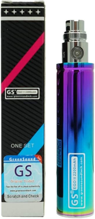 GS Ego II 2200mah Huge Capacity Battery Edition Rainbow Multicolour Colourful Nicotine Free Empty Device