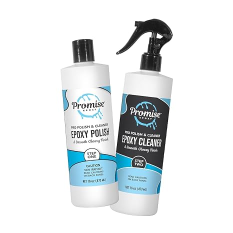 Pro Polish & Cleaner 32 Oz for Smooth and Glossy Finish | Specially Formulated for Smooth Shining Epoxy Finish, Helps Buff out Scratches, Ideal for DIY & Home Decor Epoxy Project