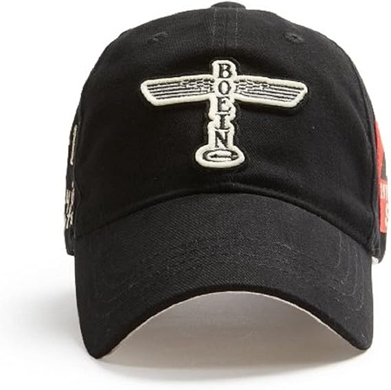Red Canoe Brands B-17 Flying Fortress Cap, Black, White, Red, Large