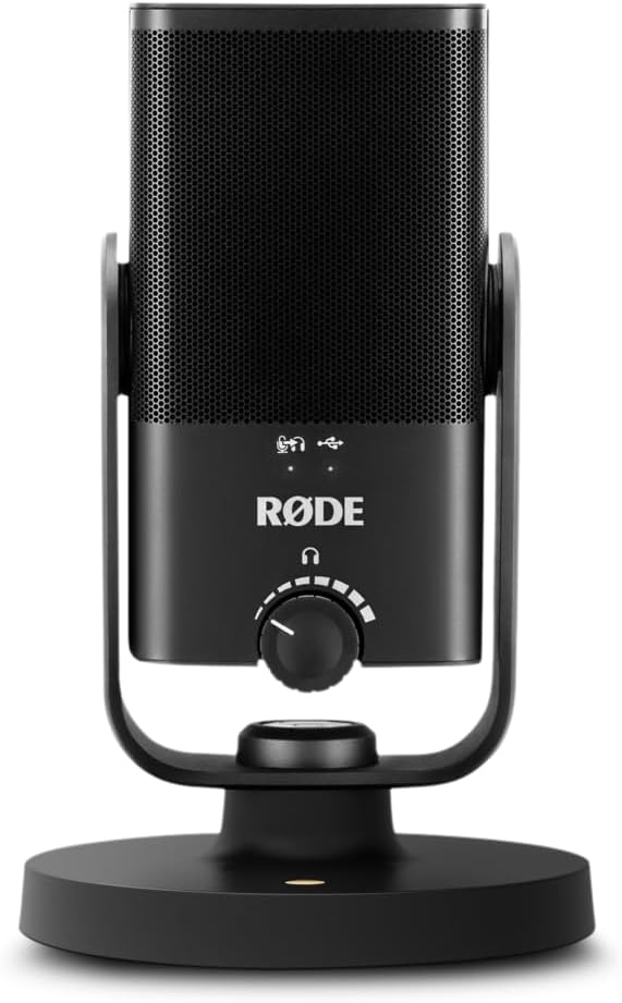 RODE NT-USB MINI USB Microphone with Detachable magnetic stand, Built-in Pop Filter, Headphone Preamplifier