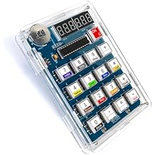 EIELE Electronic Calculator Soldering Practice Kit Resistance Resistance Calculator Multifunction Transparent Case Electronic Learning Kit