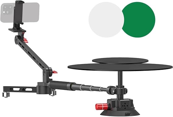 360 Spinning Camera Rig,Electric Surround Photography Turntable,Rotating Shooting Photoshoot Platform,For Unboxing Commercial Video,Food Shooting,Product Photography
