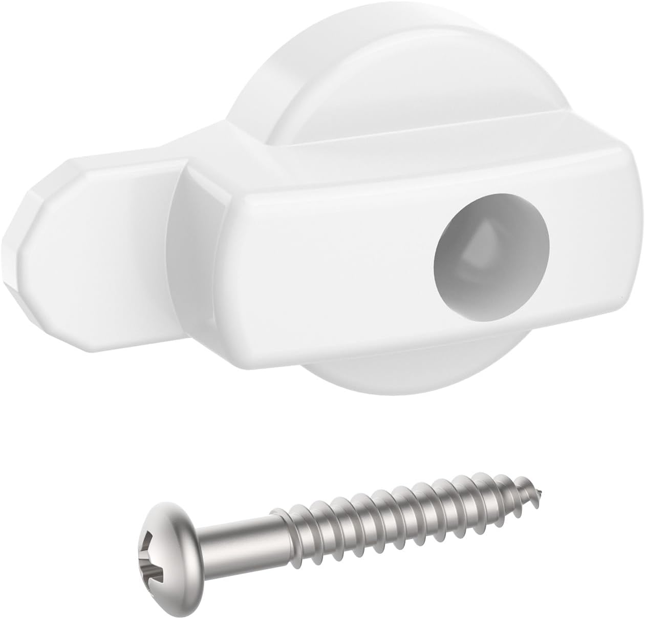 Replacement Andersen Screen Door Latch Compatible with Andersen Screen Door Lock, Fits for Anderson Sliding Door Latch, Andersen French Wood Hinged Screen Doors, Patio Door - White