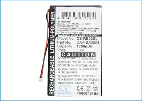 XPS Replacement Battery for CREATIVEDAP-HD0014 Labs Nomad Jukebox ZenTouch Zen Touch 20GB Zen Touch 40GB CREATIVEBA20603R79901 DAA-BA0004