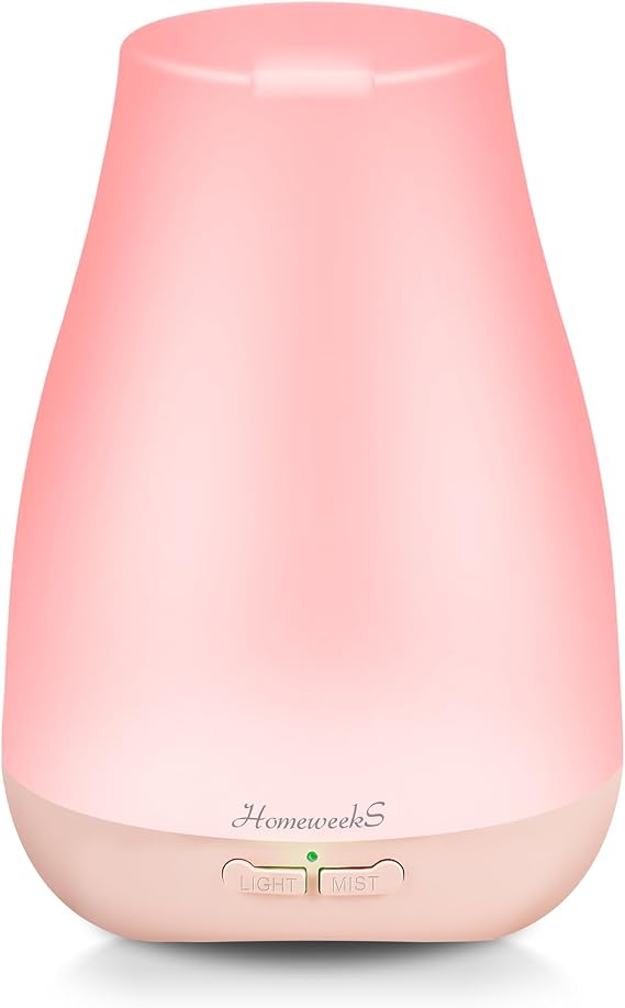 Homeweeks Essential Oil Diffuser for Room 100 ML 1 Pack | Aromatherapy Scent Diffuser Adjustable Mist Mode, Cool Mist, Auto Off Ultrasonic Aroma Fragrance Diffuser for Bedroom Office