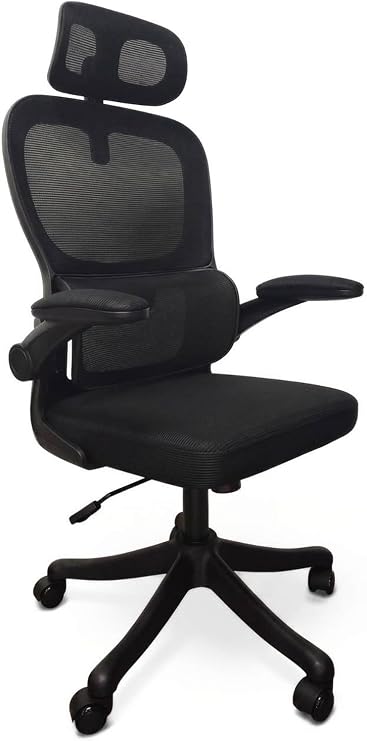 XANDOR XO100 File Kumaş Ergonomik Ofis Koltuğu Fonksiyonel Başlıklı Hareketli Kol Dayamalı Çalışma Sandalyesi - Siyah