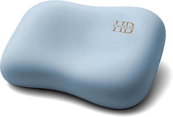 Cervical Neck Pillow - Side Sleeper Pillow for Neck Pain Relief, Soft Ergonomic Memory Foam Pillows Ice Silk Zipperless Pillowcase, Eco-Friendly and Durable Material (Blue)