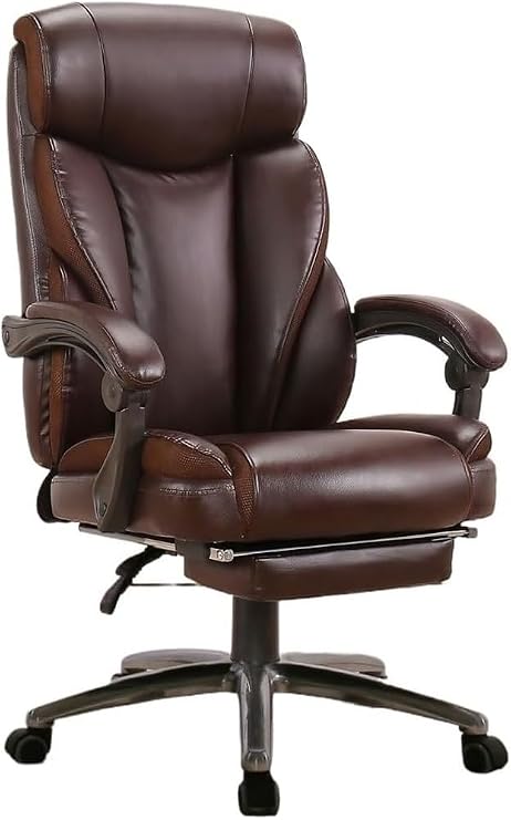 Task Chair with Footrest Tilt Lock and Wheels Adjustable Seat Height and Headrest, Breathable High Back Desk Chair with Lumbar Support, Comfortable Swivel Computer Chair for Home Office