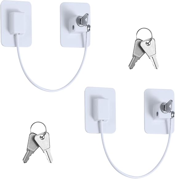 2 Pack Window Locks, Punch-Free Window Restrictor Window Locks