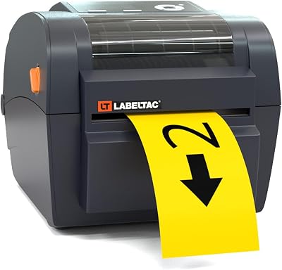 LabelTac 4 Industrial Label Printer Create Custom Labels from 12 to 4 Durable, Weatherproof Labels for Office, Shipping, and Industrial Use