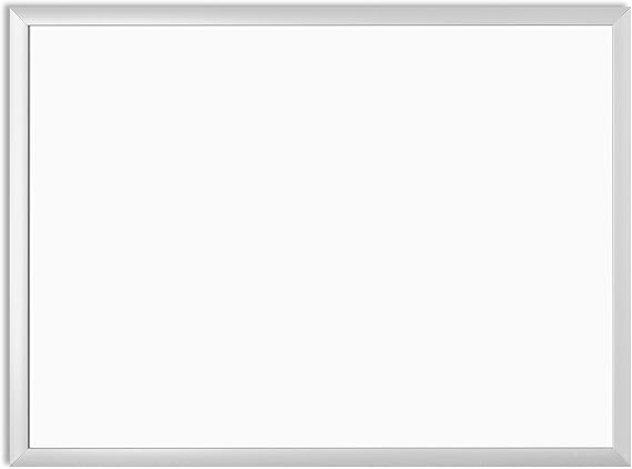 U Brands Dry Erase Board White Board, 24"x18", Silver Aluminum Frame, Melamine Surface