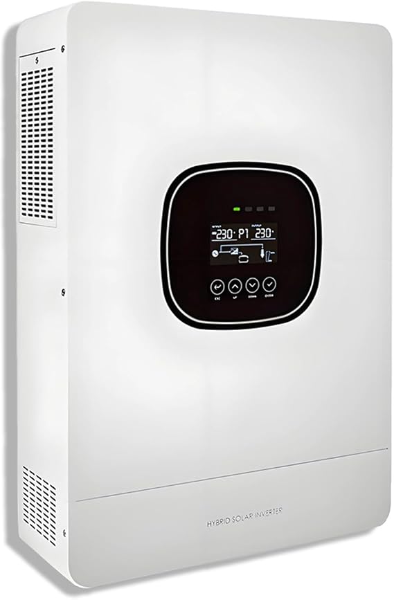 5000W On/Off-Grid Solar Hybrid Inverter DC48V AC230V Load Output Power MPPT 80A Solar Charger Max PV Power 6000W Input with WIFI communication, and Supports 9 Inverters in Parallel