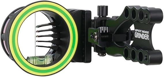 Spot Hogg Grinder MRT with Micro Adjust | 5 Pin Bow Sight | Right/Left Handed | Pin Size .01/.019/.029 | Made in The USA