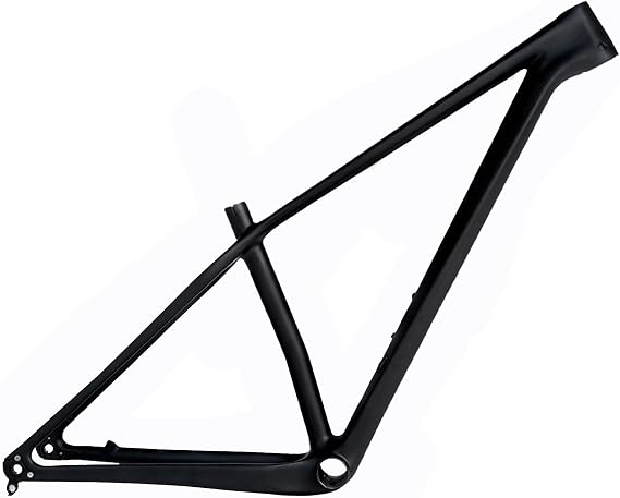 Carbon Fiber Bike Frame 27.5er 29er Mountain Bike Frame XC Hardtail Frame 15''/17''/19'' Disc Brake Thru Axle Frame Internal Routing