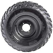 1PCS 23x7-10 Tubeless Wheels Tires with Rim for ATV Go Kart UTV Quad Bike