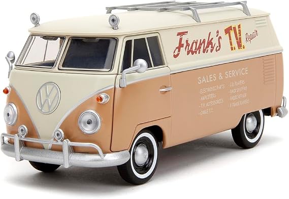 Jada Transformers Rise of The Beast 1:24 Volkswagen Bus Wheeljack w/Robot On Chassis Die-Cast Car, Toys for Kids and Adults