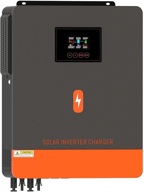 10KW Hybrid Solar Inverter 48V 230V, MPPT 160A Pure Sine Wave Inverter with Solar Charger - On/Off Grid Power System for Home & Commercial Use (10.2KW Non-WiFi Model)