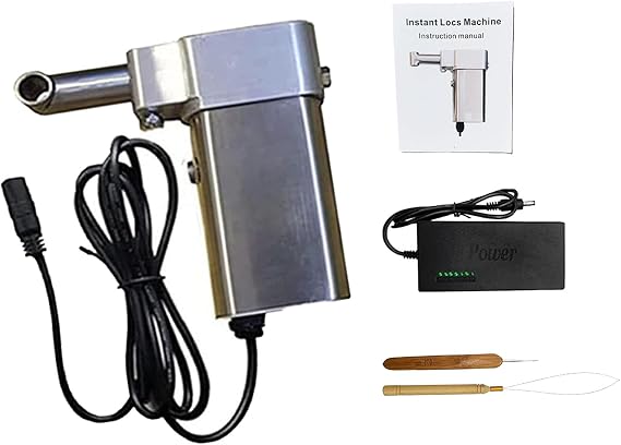 Electric Dreadlocks Machine, Handheld Dreadlocks Maker, Portable Dreadlock Machine for Locs, Automatic Instant Dreadlock Machine, Stainless Steel Mini Handheld Dreadlocks Maker,14mm