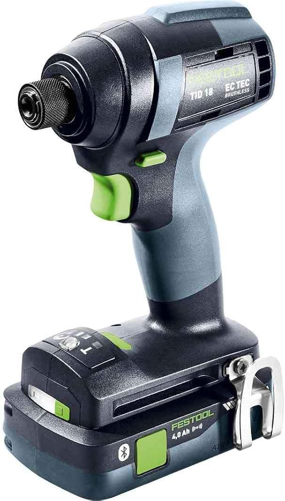 Festool 577614 Cordless Impact Drill TID 18 HPC 18V 4.0 Ah I-Plus