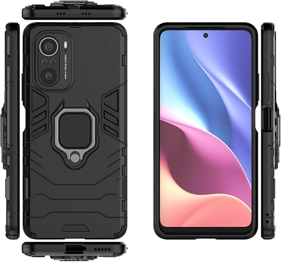 Case for Xiaomi Poco F3 Case Cover,Magnetic Car Mount Bracket Shell Case for Xiaomi Redmi K40 Pro+ 5G M2012K11AC / Redmi K40 Ulta/Redmi K40 Pro 5G M2012K11C / Redmi K40 M2102J2SC Case Black