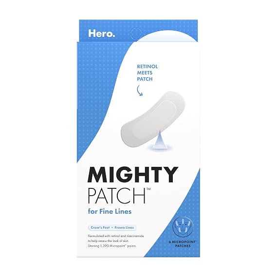 HERO COSMETICS Mighty Patch for Fine Lines with Retinol, 6 Ct