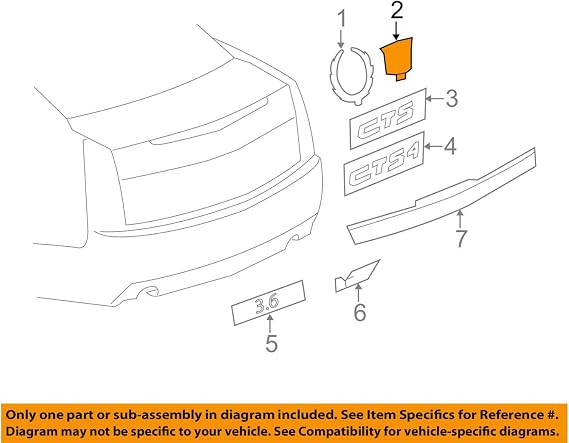 GM 25840466 Emblem, Rear Compartment Lid