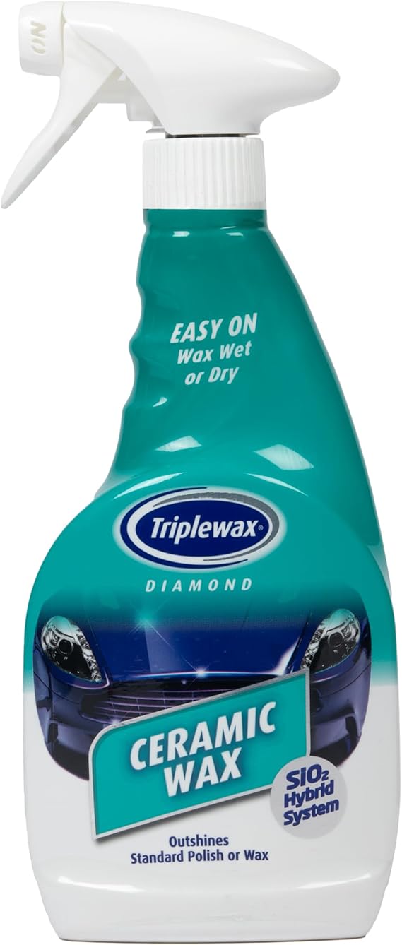 Triplewax Ceramic Wax 17 fl oz Advanced Hydrophobic Car Wax for Long-Lasting Shine and Paint Protection Safe on Clear Coat, Paint and Finishes