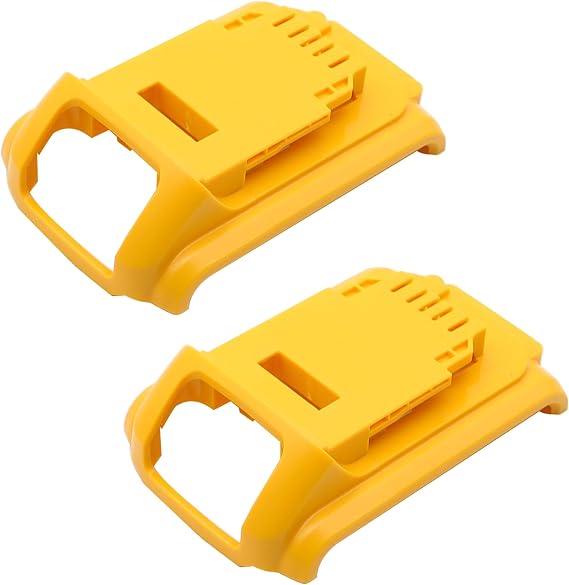 2PCS 18V/20V 4.0Ah 5.0Ah Battery Case Cover Replacement for Dewalt DCB200, DCB201, DCB203, DCB204, DCB205 Battery, 10-Cell 18650 Battery Plastic Case Top Shell Replacement Parts