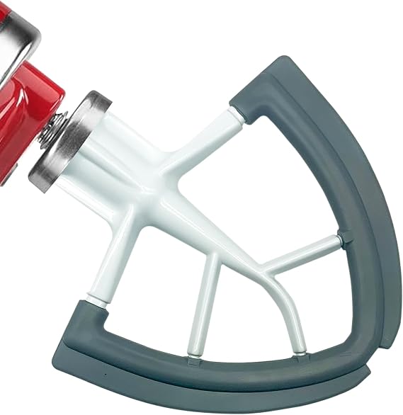 Flex Edge Beater for KitchenAid 4.5/5 QT Tilt Head Stand Mixer Fits 4.5-5 Quart Bowls,With Silicone Edges For Kitchen Aid Accessories and Attachments