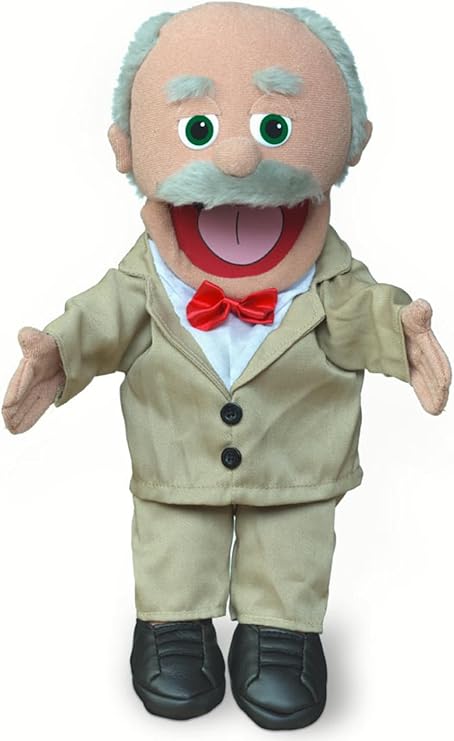 14" Pops, Hispanic Grandfather, Hand Puppet