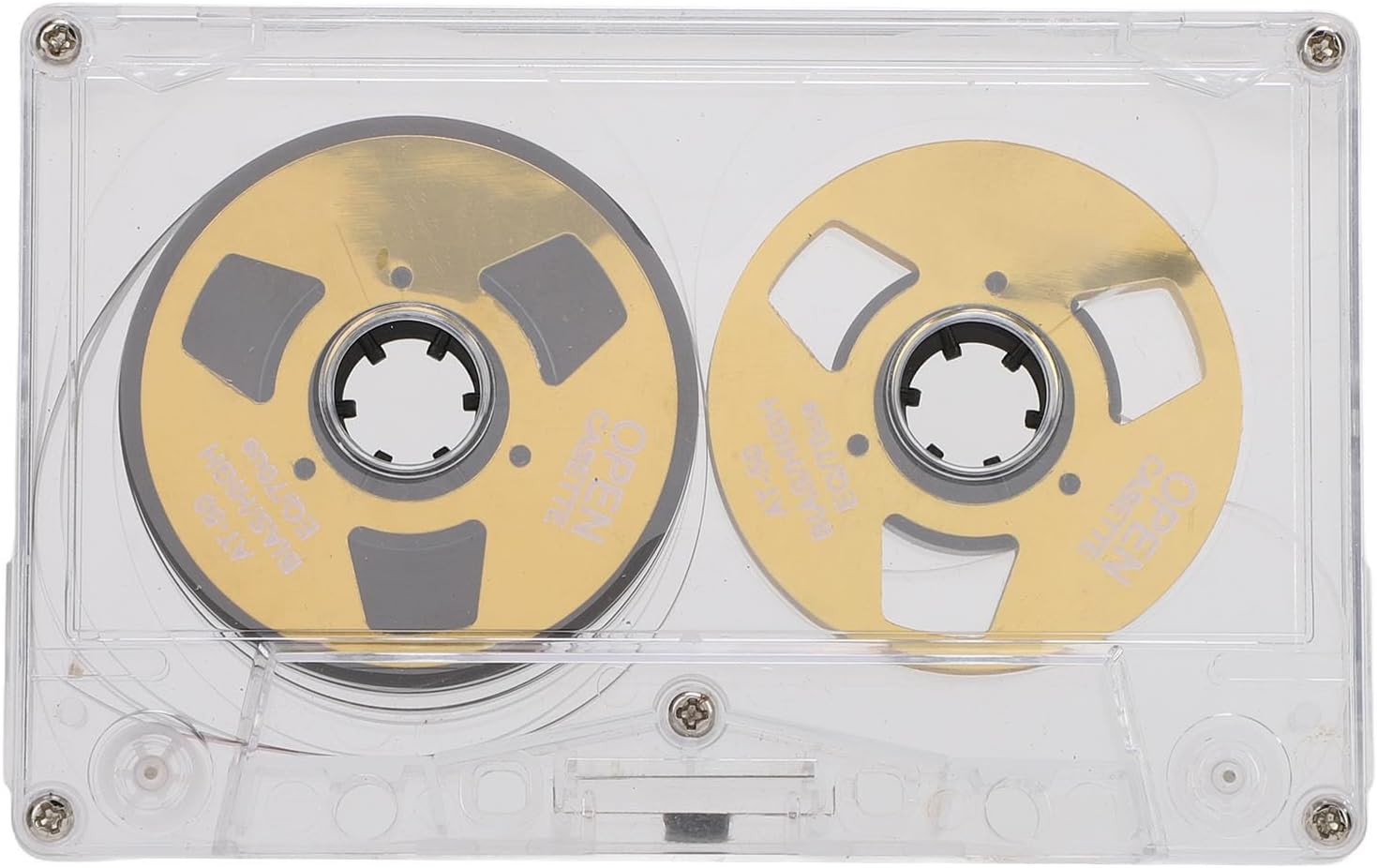 Reel-to-Reel Blank Cassette Professional 50 Minute Blank Audio Cassette for Music Recording (Gold)
